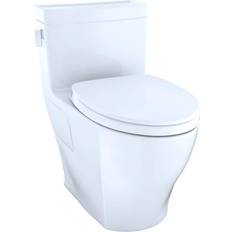 Toto one piece toilet Toto Legato Collection MS624124CEFG#01 One-Piece Elongated Toilet 1.28GPF and Elongated Bowl in