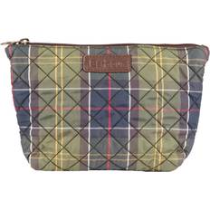 Gold Toiletry Bags & Cosmetic Bags Barbour Quilted Multicoloured Twill Wash Bag