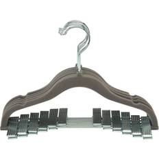 Simplify 6-Pack Children's Velvet Hangers In Grey Pack