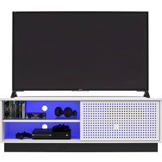 Gaming tv stand Ameriwood Home Glitch 60", Wire Management TV Bench 54x18"