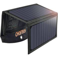 Solcellepanel Choetech Choetec 2-port 19W Solcellepanel, Sort