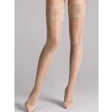 Weiß Stay-ups Wolford Satin Touch Stay-Up 1001