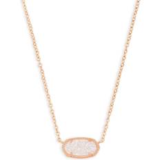 Kendra Scott Elisa Pendant Necklace - Rose Gold/Iridescent Drusy