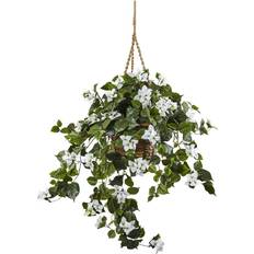 Baskets Nearly Natural Artificial Bougainvillea Hanging Basket