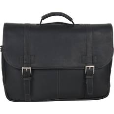 Leather Briefcases Kenneth Cole Cole(R) Show Business Portfolio Black Black