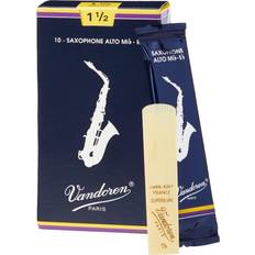 Mouthpieces for Wind Instruments Vandoren Alto Sax Traditional Reeds Strength #1.5; Box of 10