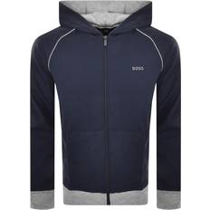 Hugo Boss Piping And Logo with Stretch-Cotton Hooded Jacket