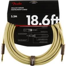 Cables Fender Deluxe Series Straight To Straight Instrument Cable 18.6 Tweed