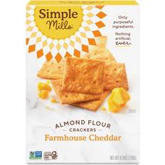 Vitamin D Crackers & Crispbreads Simple Mills Almond Flour Crackers Gluten Free Farmhouse Cheddar