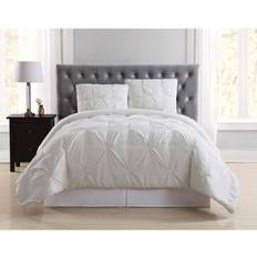 White comforter king Truly Soft Everyday King Pleated Bedspread White