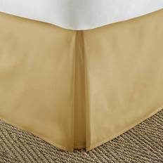 Polyester Valance Sheets Home Collection Pleated Bed Skirt In Gold Valance Sheet Gold, Yellow