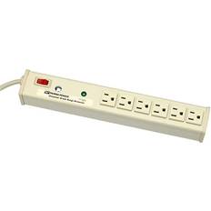 Legrand Surge Protectors Legrand Wiremold Surge Protected Power Strip W/Lighted Switch, 6 Outlets, 15A, 3kA, 15' Cord