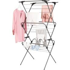 Stainless Steel Clothing Storage Minky Premium Sure Grip 3 Tier Airer Gunmetal Clothes Rack 27.2x55.5"