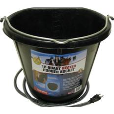 Heated Rubber Flat-Back Bucket 18 Quart