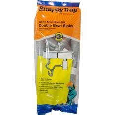Waste Pipes Snappy Trap 1-1/2 in. D PVC Double Sink Drain Kit