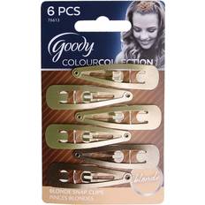 Blonde Hair Clips Goody Colour Collection 6-Pack Snap Clips In Blonde 6 Pack