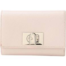 Furla Mini pink leather wallet with flap, Pink.