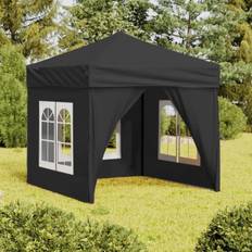 vidaXL anthracite, 197.5 Folding Party Tent with Sidewalls Pavilion Marquee