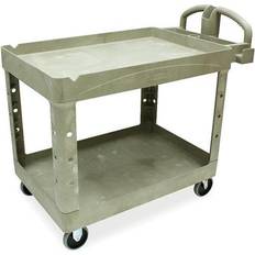 Waste Disposal Rubbermaid Commercial Heavy-duty Utility Cart, Two-shelf, 25.9w X 45.2d X