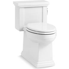 Toilets Kohler Tresham Comfort Height 1-piece 1.28 GPF Single Flush Elongated Toilet with Trip Lever in White, Seat Included