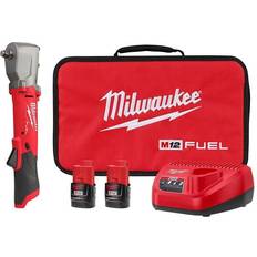 Right angle drill Milwaukee M12 FUEL 1/2" Right Angle Impact Wrench Kit
