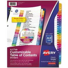 Avery Binders & Folders Avery Customizable Toc Ready Index Multicolor