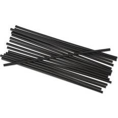 Unwrapped Single-Tube Stir-Straws 5 1/4' Black 1000/Pack 10/Carton