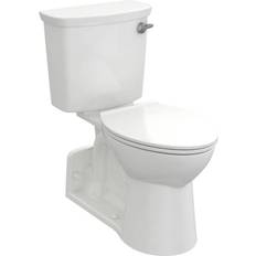 Toilets American Standard Yorkville VorMax Two-Piece 1.28 gpf/4.8 Lpf Right Hand Trip Lever Chair Height Back Outlet Elongated EverClean Toilet