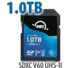 Memory Cards 1.0TB OWC Atlas Pro SDXC V60 UHS-II Memory Card