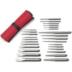 Chisels GearWrench SAE Punch Chisel Set Roll 27-Piece