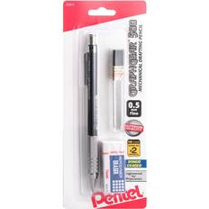 Pentel Graph Gear 500 Mechanical Pencil 0.9mm #2 Medium Lead 3/Pack  (72229-PK3) 