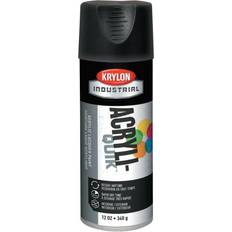 Paint Krylon Industrial Acryli-Quik, Ultra-Flat Black, 12 oz