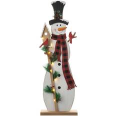 GlitzHome H Lighted Snowman Porch Decor Christmas Yard Decor KD Decoration