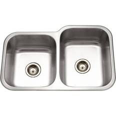 Houzer Kitchen Sinks Houzer EC-3208SR Elite 31-1/2" Double