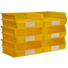 Small Boxes Triton LocBin 10-7/8 in. L W 5 H Yellow Polypropylene Bin