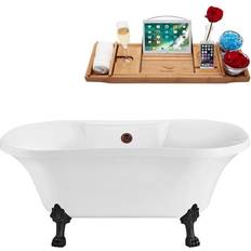 Claw Foot Bathtub Bathtubs Streamline Claw Foot Bathtub (N100BL-ORB) 152.4x81.3