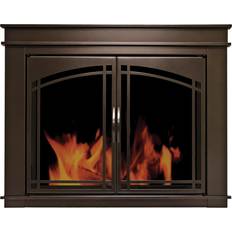 Pleasant Hearth Fireplace Accessories Pleasant Hearth Fenwick Large Glass Fireplace Doors