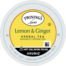 Twinings Beverages Twinings of London Lemon & Ginger Herbal Tea, Keurig K-Cup