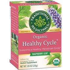 Traditional Medicinals Organic Healthy Cycle Raspberry Leaf Herbal Tea 0.8oz 16