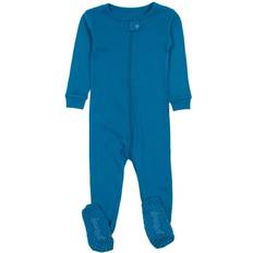 Leveret Kids Footed Cotton Pajama Solid Light