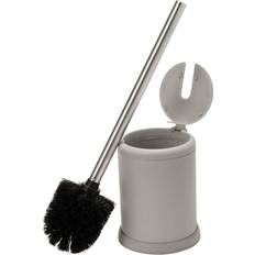 Gray Toilet Brushes Bath Bliss Self Closing Lid Brush