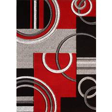 Glory Modern Yellow, Red, Purple, Blue, Turquoise, Gray, Brown 63x84"