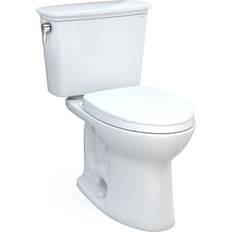 Toilets Toto Drake 28 3/8" Transitional Two-Piece 1.28 GPF Single Flush Elongated Toilet with SoftClose Seat in Cotton 10" Rough-In, MS786124CEFG.10#01