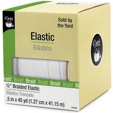 Elastic Bands Dritz 45 yd 1/2" White Braided Elastic