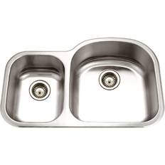 Houzer Kitchen Sinks Houzer MC-3210SL Medallion 32-1/2" Double