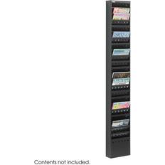 Black Newspaper Racks SAFCO 4322BL 23-Pocket Magazine Rack