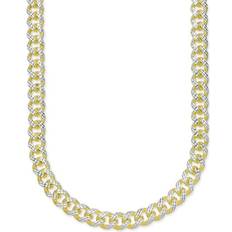 Macy's Gold Jewelry Macy's Two-Tone Cuban Link Chain Necklace - Gold/Silver