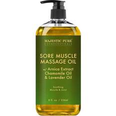 Massage Oils Majestic Pure Sore Muscle Massage Oil with Lavender & Chamomile 236ml