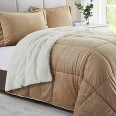 Sherpa Bedspread Gold, Beige (264.2x228.6)