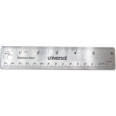 Measurement Tapes Universal Stainless Steel Ruler, Standard/metric, 6" Long UNV59026